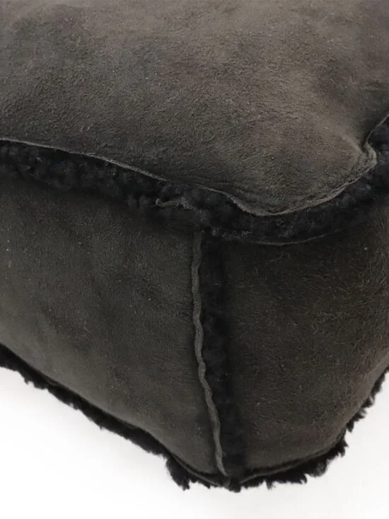 Chanel Mouton Chain Tote Bag Shoulder Leather Black Gold Hardware - Picture 3 of 9